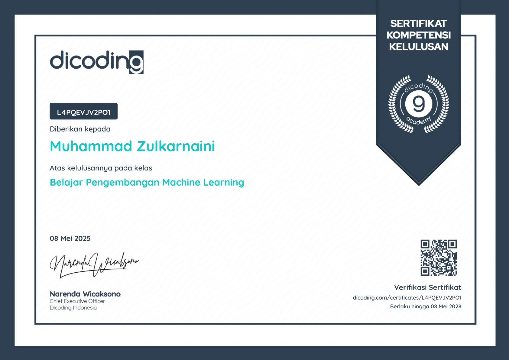 Dicoding — Belajar Pengembangan Machine Learning